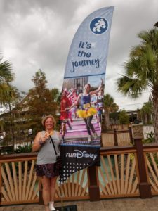 getting ready for a disney running event