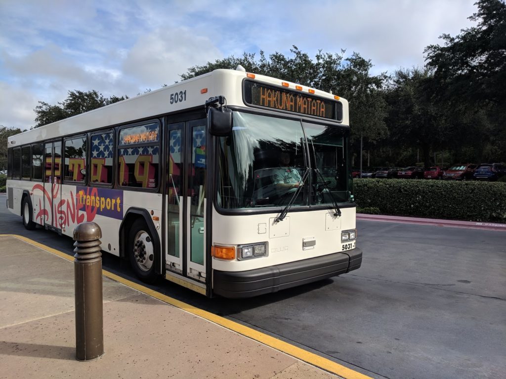 Using The Bus To Get To Animal Kingdom