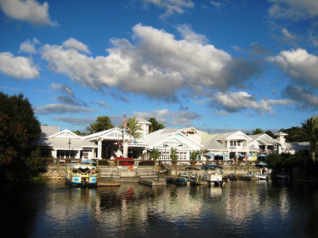 The marina in front of DVC Old Key West Resort