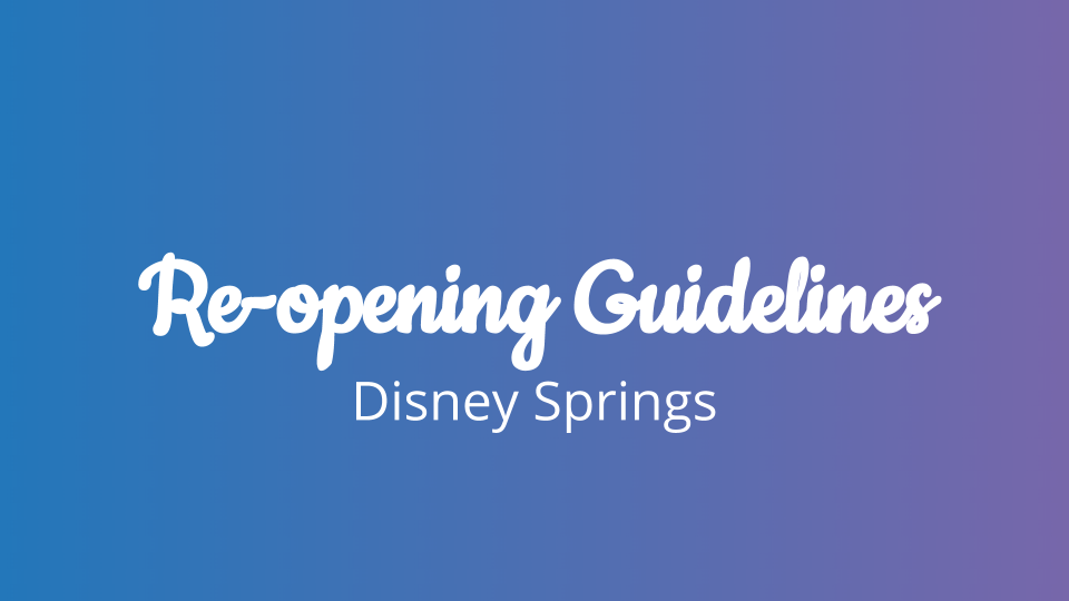 Re-opening Guidelines