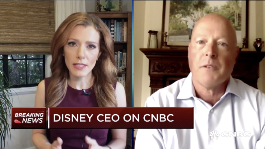 Ceo Bob Chapek Interview with CNBC on Coronavirus