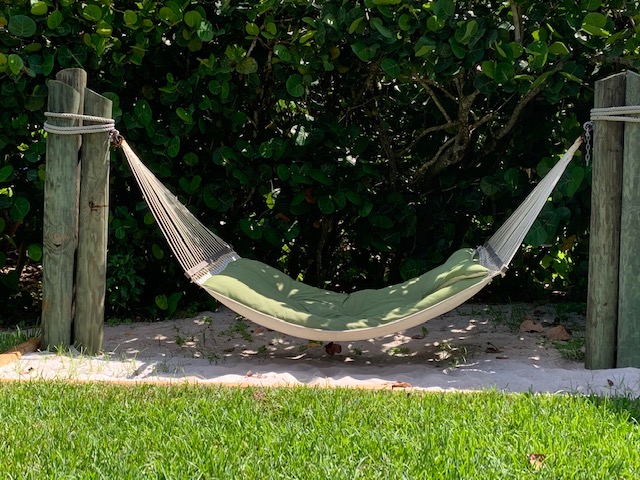 Disney DVC Vero Beach Resort Reopening Day relaxing hammock