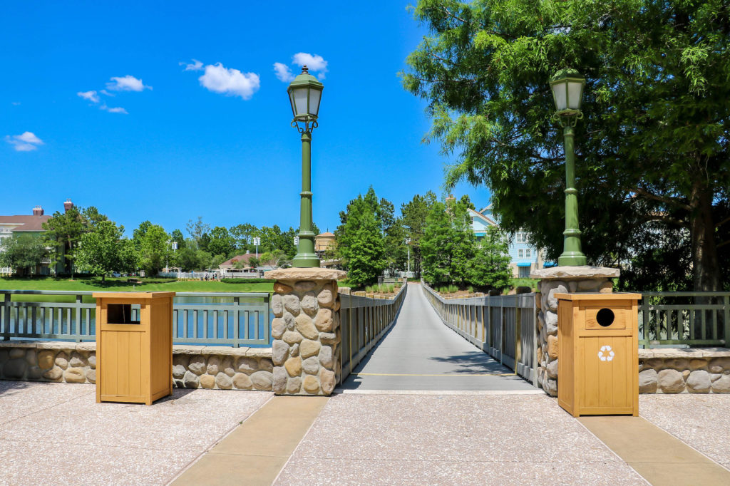 Disney DVC Resort Review Saratoga Springs Resort bridge to Disney Springs