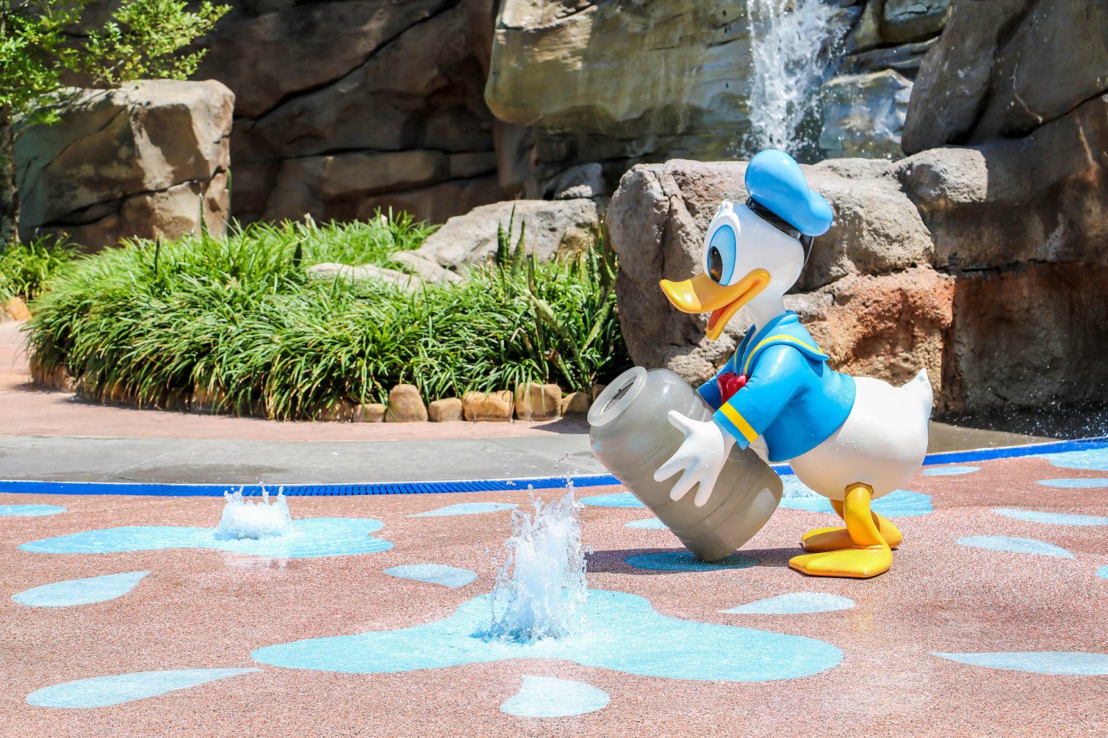 Disney DVC Resort Review Saratoga Springs Resort and Spa Donald Duck splash playground