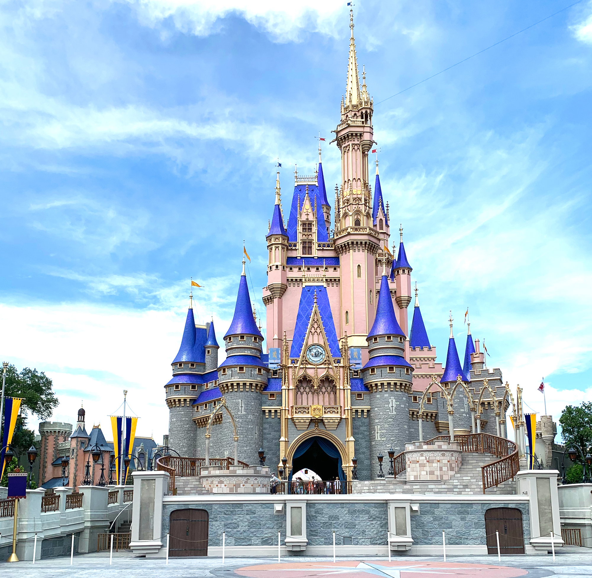 Cinderella Castle Newly Painted Disney Magic Kingdom