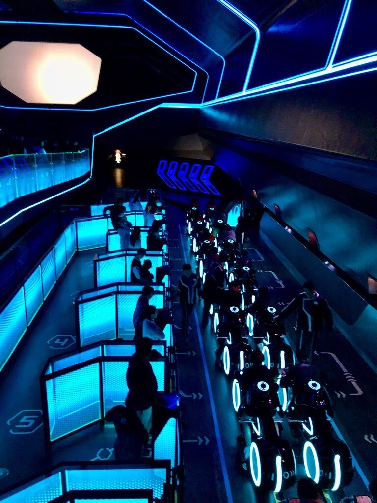 Tron Ride Queue at Shanghai Disney