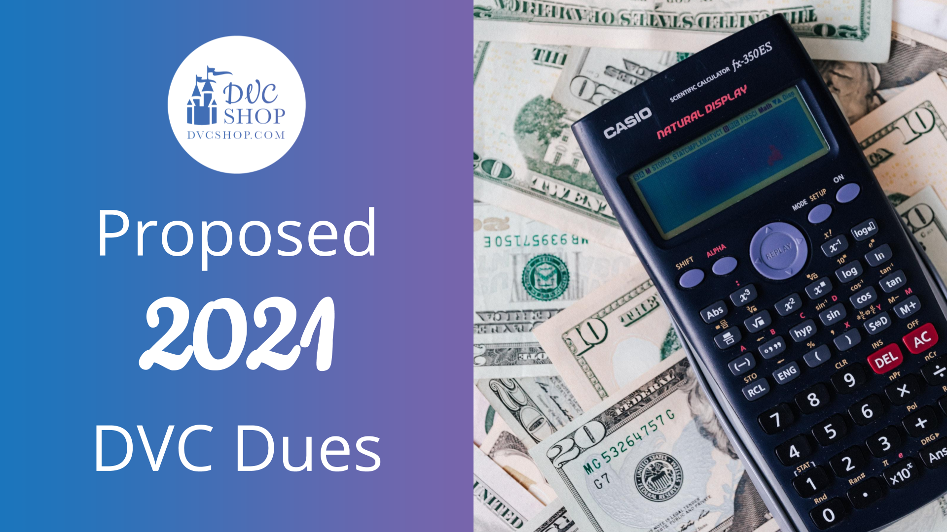 Proposed 2021 DVC Annual Dues