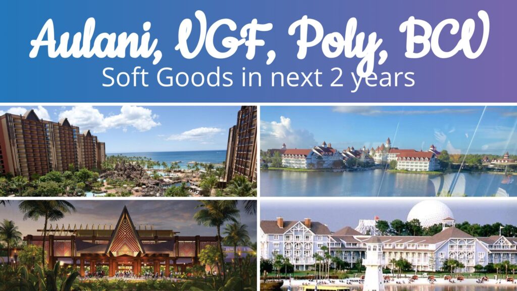 Aulani, VGF, Poly, BCV soft goods in next 2 years