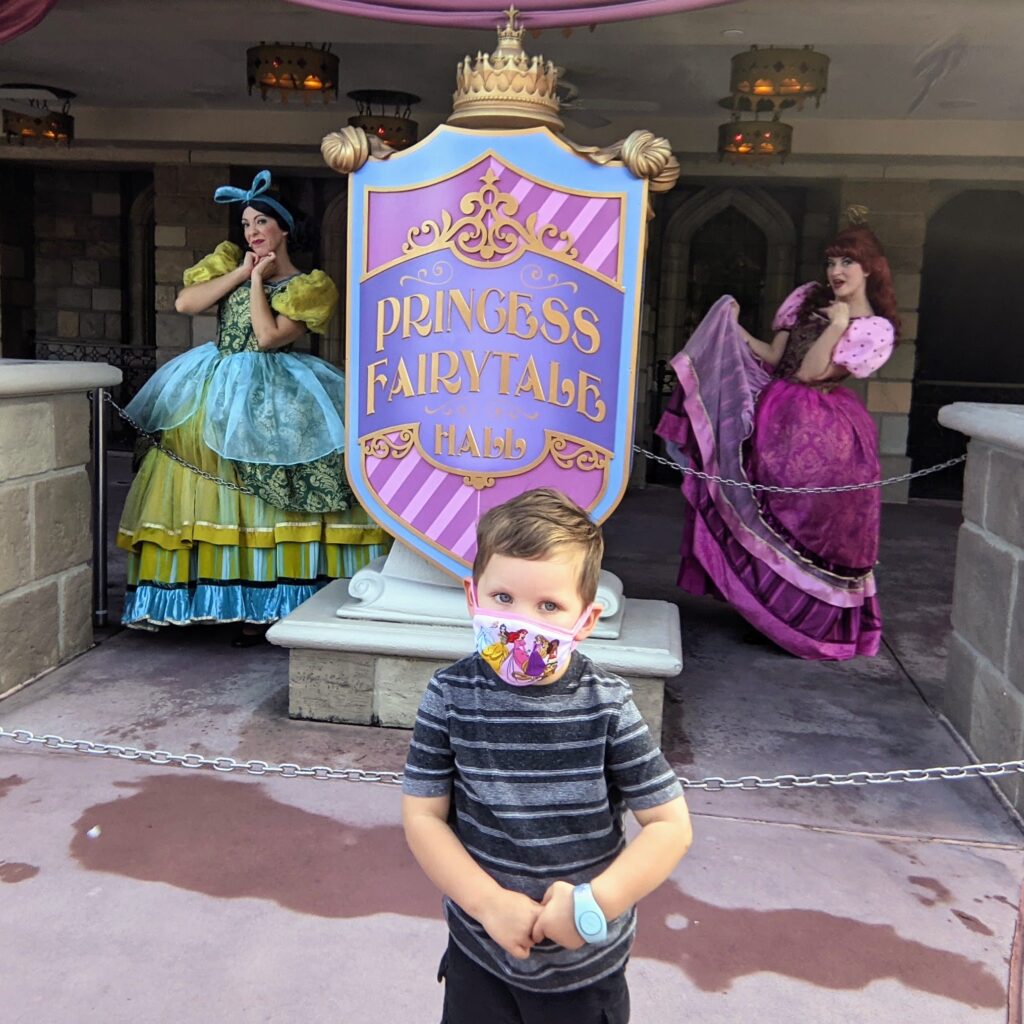 Drizella and Anastasia in Hall of Princesses at Magic Kingdom