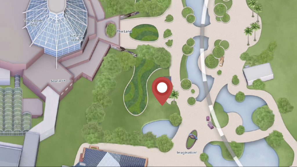 Location to Meet Winnie the Pooh and Chip & Dale at Lawn in EPCOT