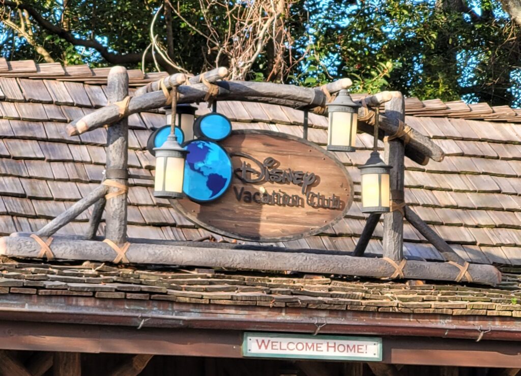 Disney Vacation Club DVC Sign in World Showcase