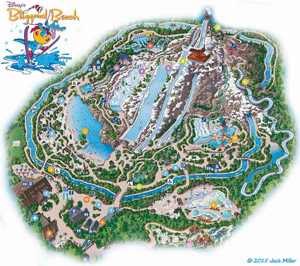 Map of Disney's Blizzard Beach