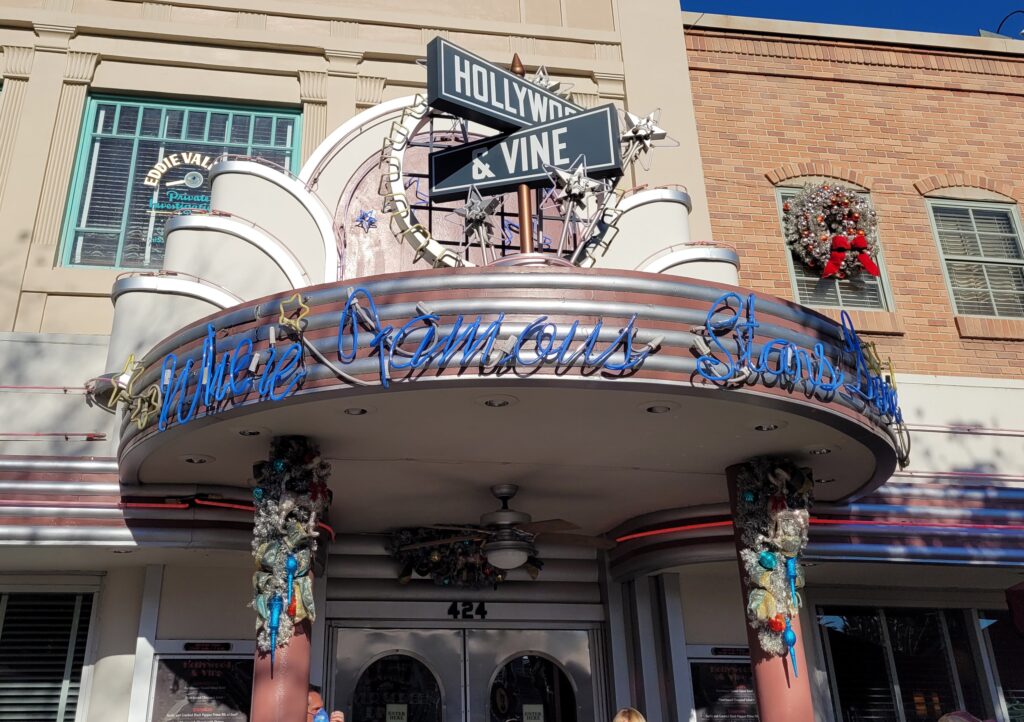 Hollywood & Vine Sign at Hollywood Studios