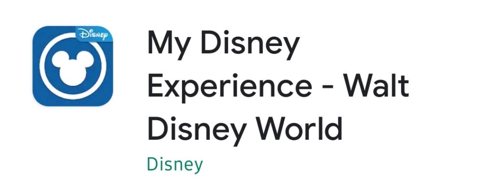 Install My Disney Experience App