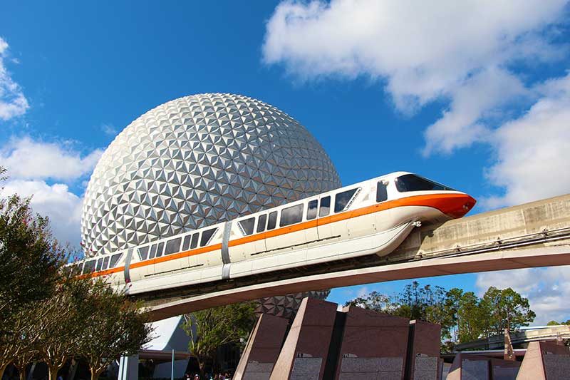 The Monorail at Disney's Epcot