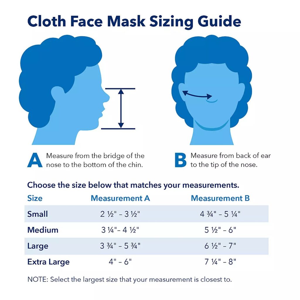 how to measure your face for a mask