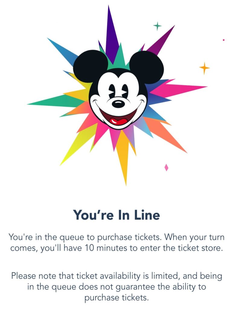 A Touch of Disney Virtual Queue