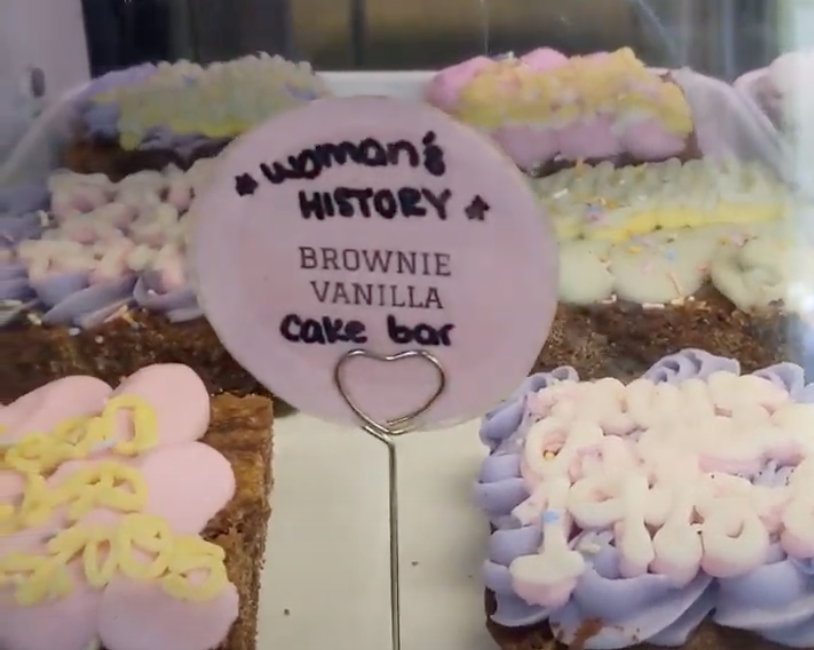 Brownie Vanilla Cake Bar Inside Erin McKenna’s Bakery NYC