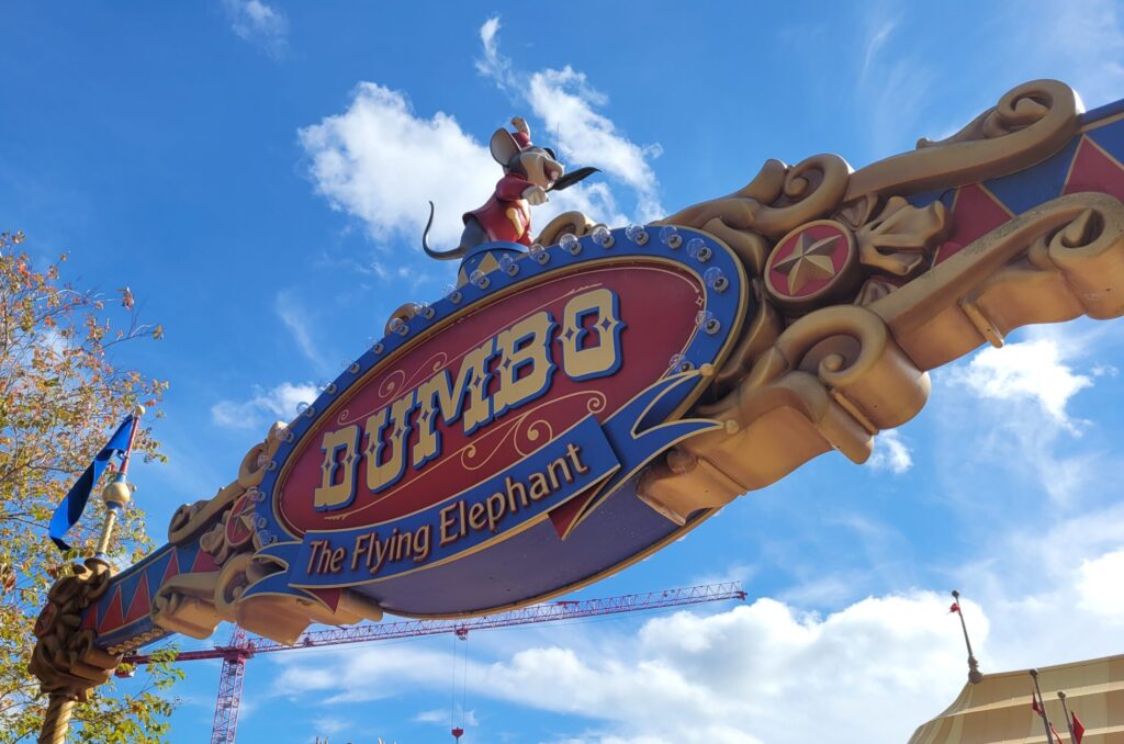 Dumbo the Flying Elephant Sign