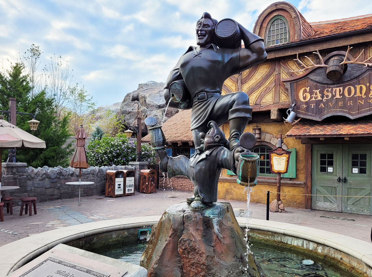 Gaston's Tavern Statue