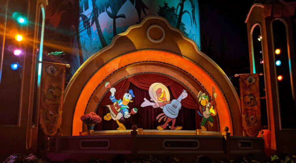 The Three Caballeros Inside the Gran Fiesta Tour Attraction
