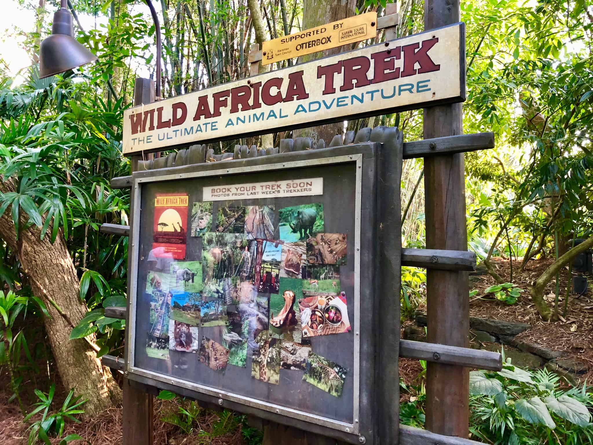 Wild Africa Trek Sign - The Ultimate Animal Adventure