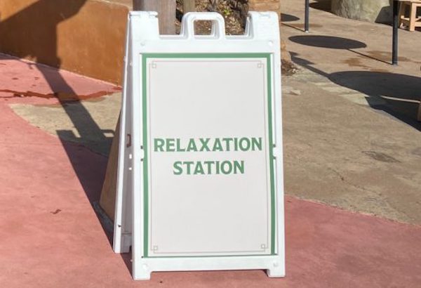 Look For Relaxation Station Signs at Disney World