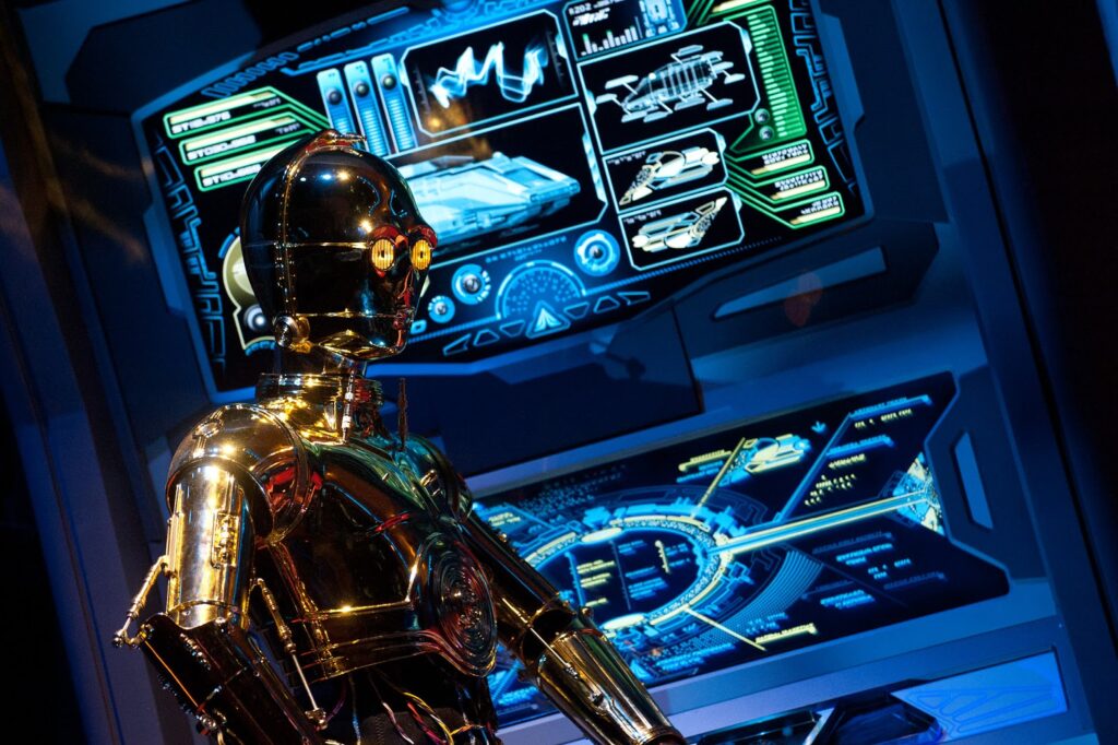 C3P-0 on Star Tours attraction in Disney's Hollywood Studios