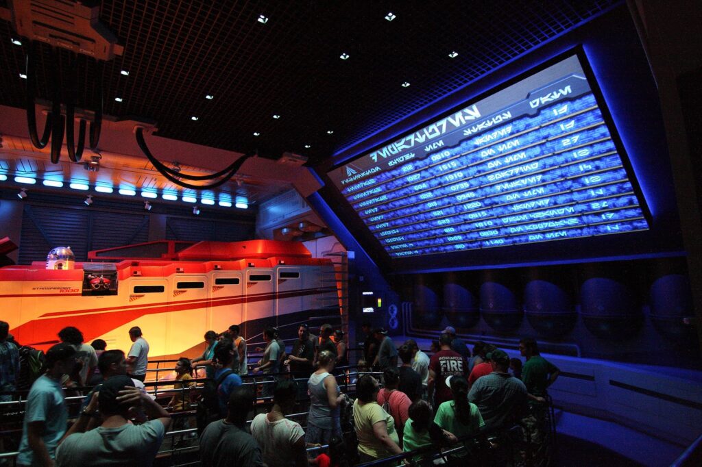 Star Tours - The Adventure Continues queue at Disney's Hollywood Studios