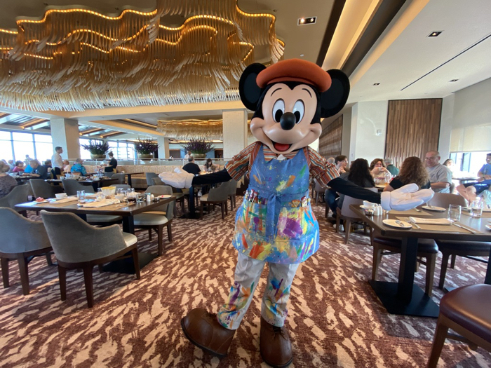Mickey in Topolinos Terrace at Riviera Resort