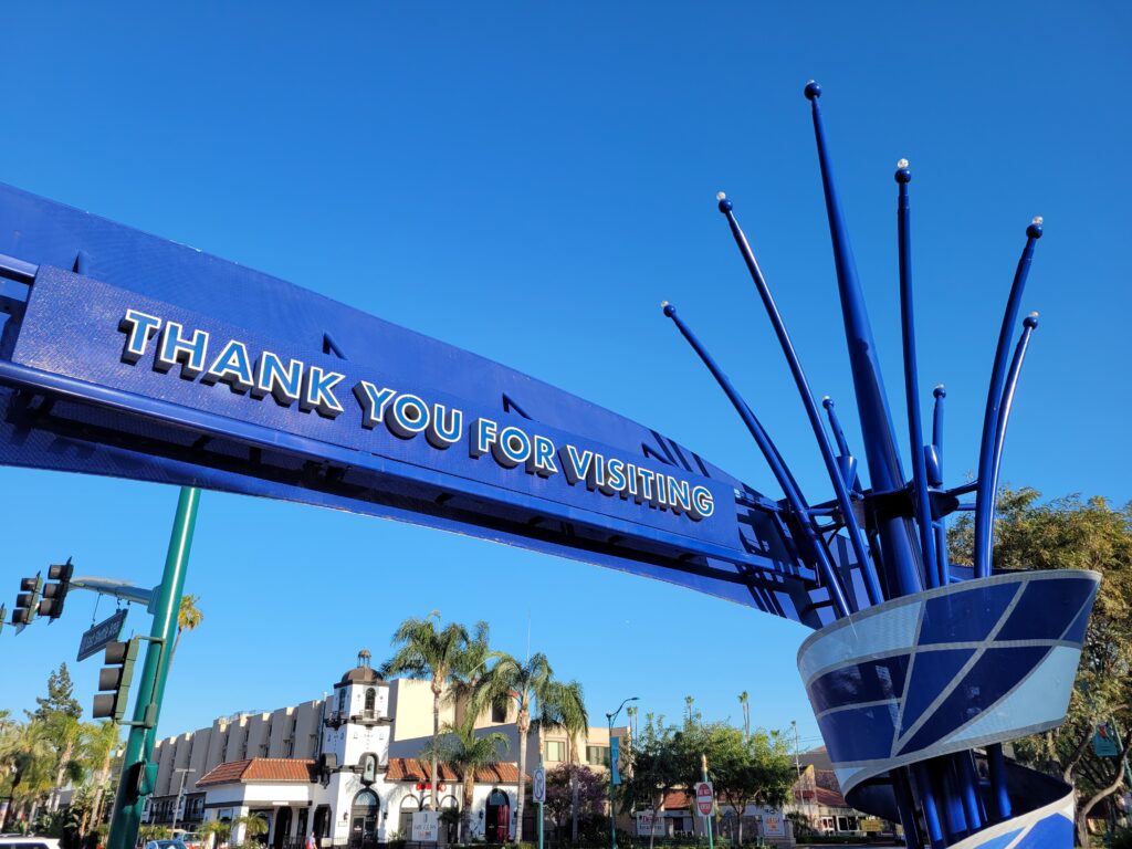 Thank You For Visiting Sign - Disneyland Entrance