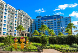 Gardens and exterior of DVC Riviera Resort