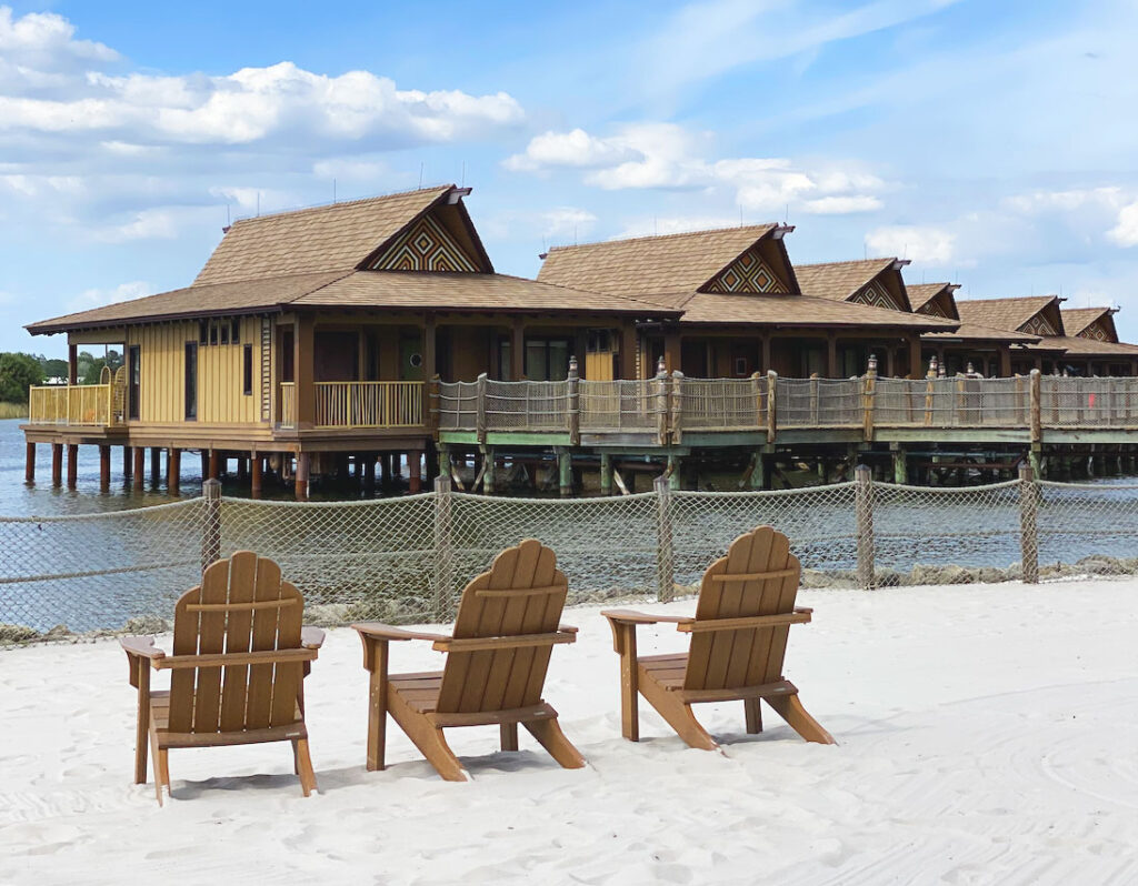 Bungalows at Disney's Polynesian Resort.