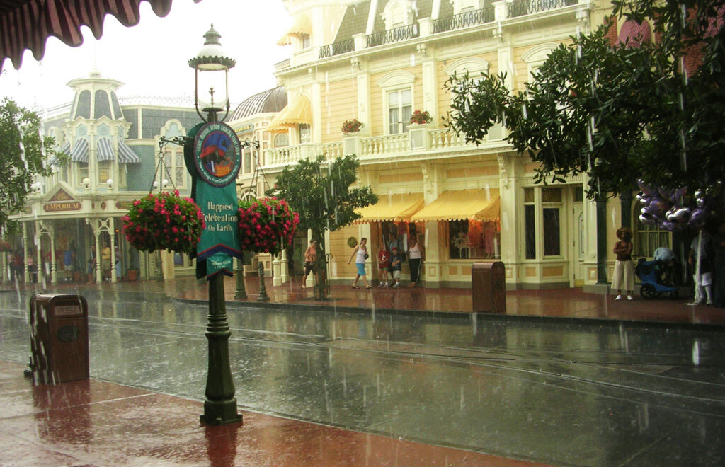 Rainy Day at Magic Kingdom