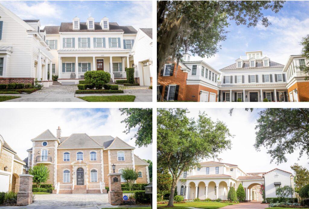 Homes in Celebration, Florida, a town built by Disney