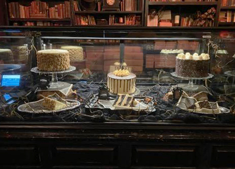 Cake Dislay Case from Gideon's Bakehouse at Disney Springs