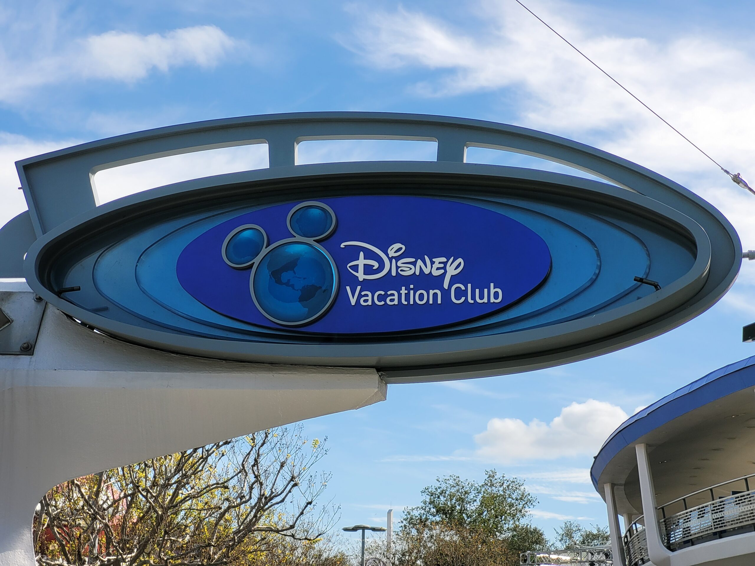 Disney Vacation Club Sign in Tomorrowland
