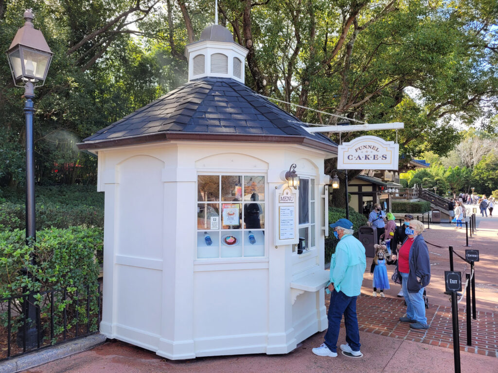 Funnel Cake Stand at EPCOT's American Pavilion - Center of World Showcase