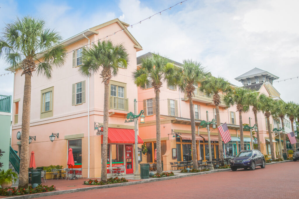 Market Street at Celebration, Florida's town center.