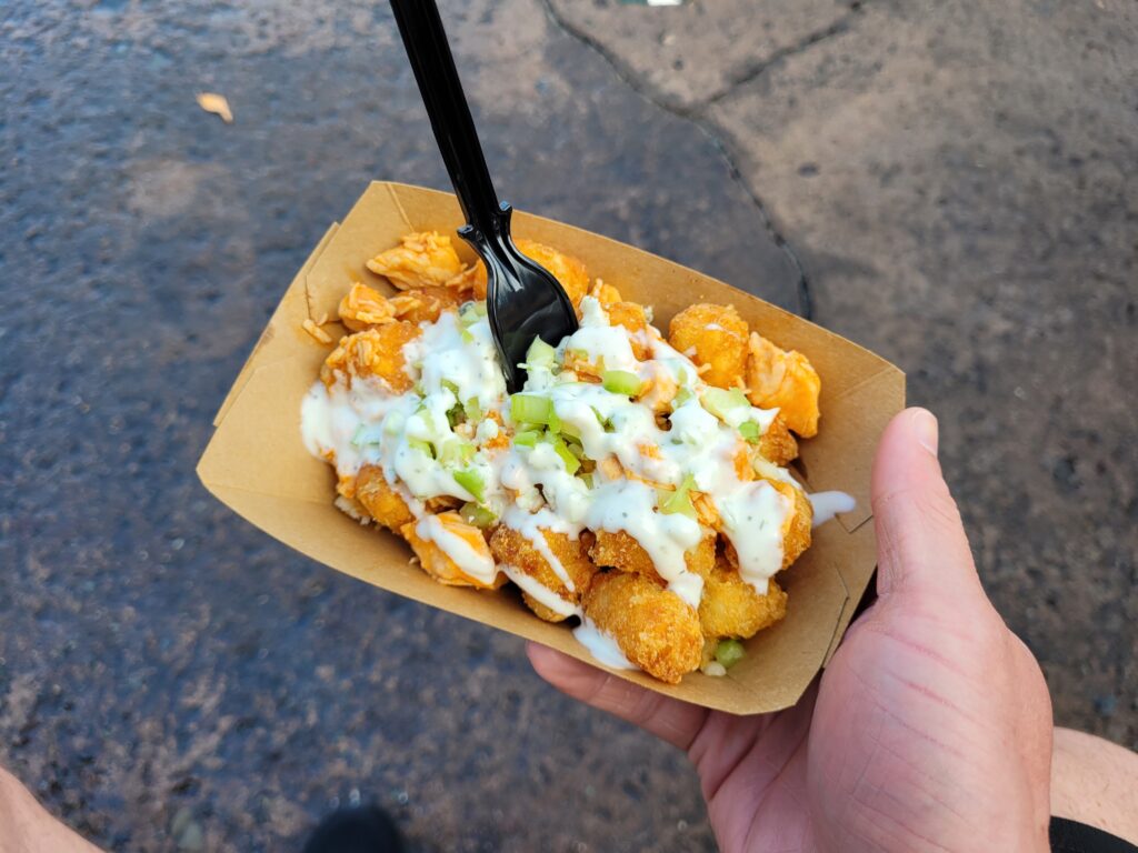 Loaded Buffalo Chicken Tots from The Friar's Nook