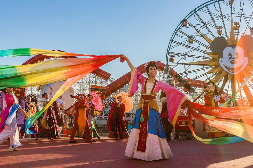 Mulan en el parque temático Disneyland