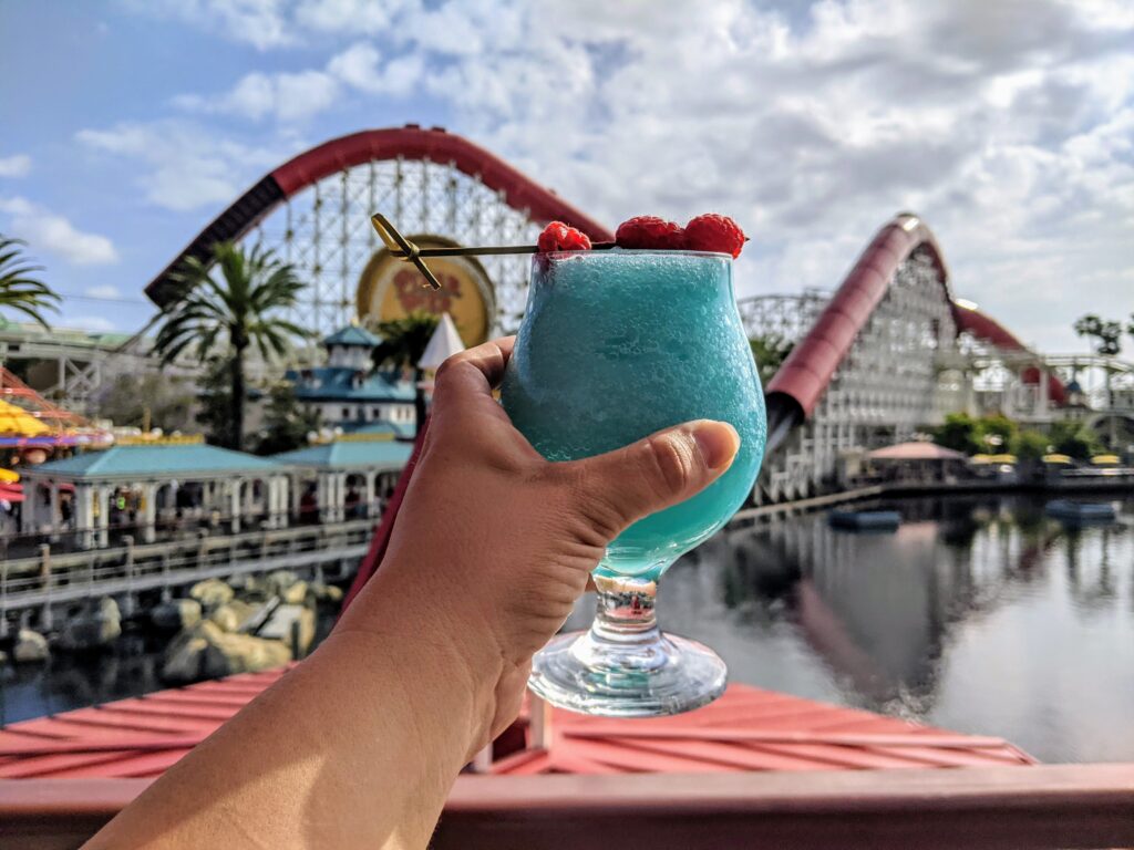 Open Ocean with a Splash Drink from Lamplight Lounge - Pixar Pier Background