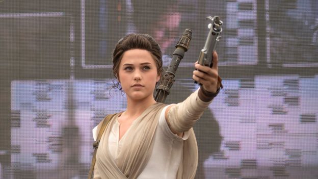 Rey Character Meet and Greet en Star Wars Galaxy's Edge - Parque temático Disneyland