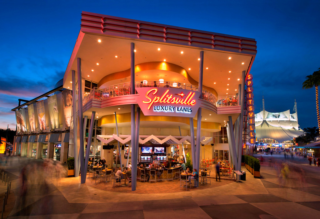 Splitzville Bowling Exterior at Disney Springs