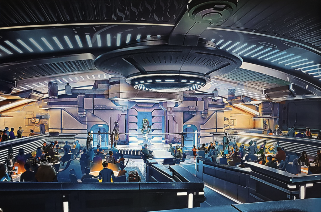 Star Wars' Galactic Starcruiser Dinner Show Artist Rendering