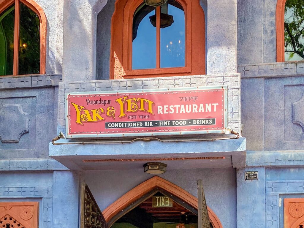 Yak and Yeti Restaurant Sign