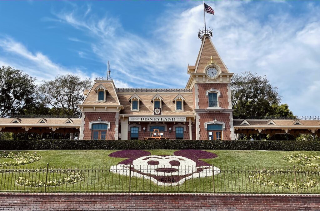 Disneyland entrance and Main Street Station