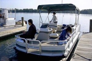 Bass Fishing Tour boat at Disney World