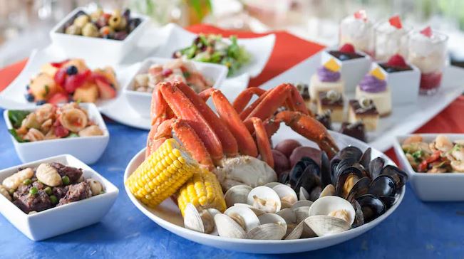 All you can eat feast at Cape May at Disney's Beach Club Resort