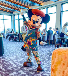 Mickey Mouse at Topolino's Character Terrace Dining at DVC Riviera Resort